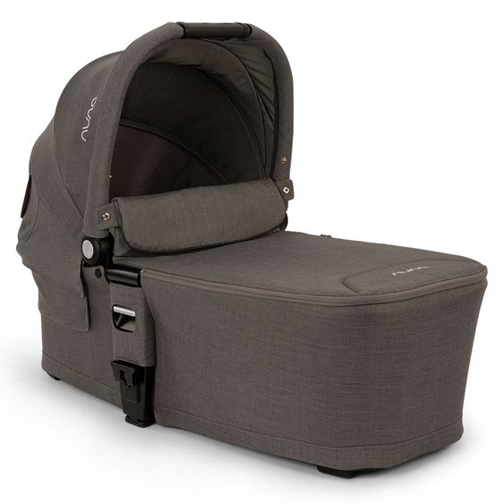 Nuna Carrycot MIXX next from Birth up to 9 Months with Privacy Screen, Ventilation Window incl. Mattress & Rain Cover - Thunder