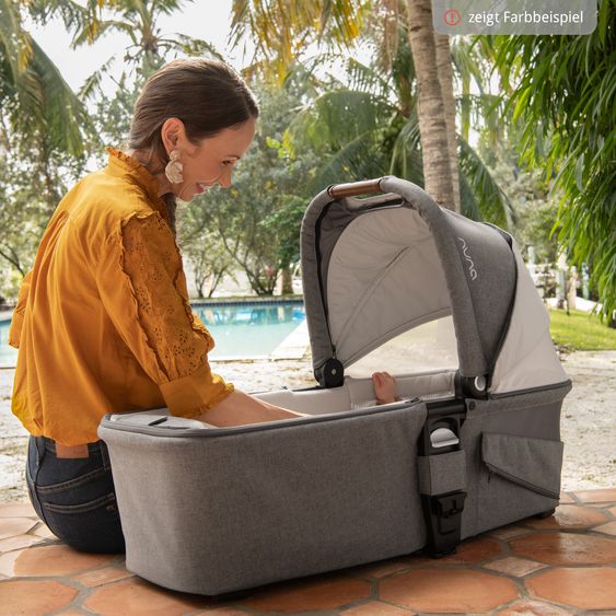 Nuna MIXX next carrycot with mesh window for Mixx next baby carriage incl. mattress & raincover - Caviar