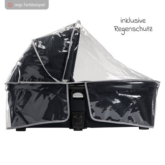 Nuna Babywanne MIXX next mit Mesh-Fenster für Kinderwagen Mixx next inkl. Matratze & Regenschutz - Hazelwood