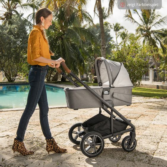 Nuna MIXX next carrycot with mesh window for Mixx next baby carriage incl. mattress & rain cover - Hazelwood