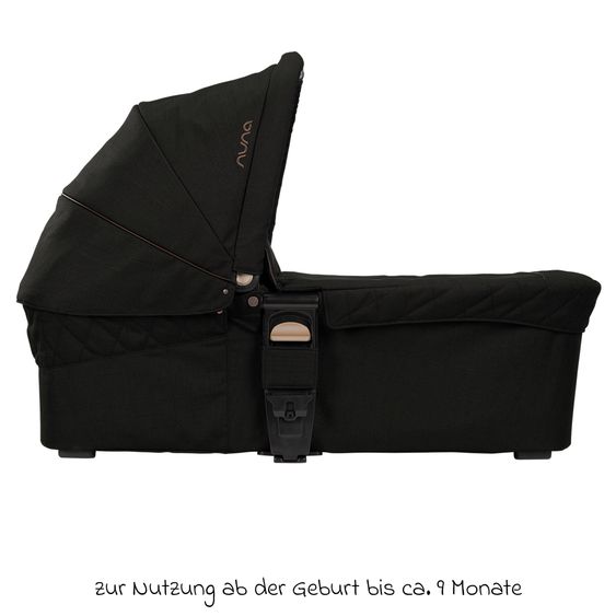 Nuna Babywanne MIXX next mit Mesh-Fenster für Kinderwagen Mixx next inkl. Matratze & Regenschutz - Riveted