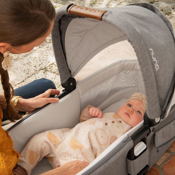 Nuna Babywanne MIXX next mit Mesh-Fenster für Kinderwagen Mixx next inkl. Matratze & Regenschutz - Riveted
