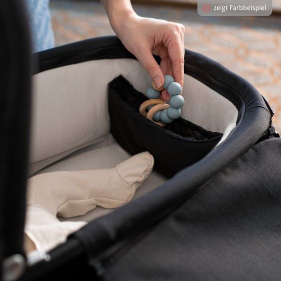 Nuna Babywanne TRIV next mit Mesh-Fenster für Kinderwagen Triv next inkl. Matratze & Regenschutz - Hazelwood