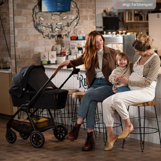 Nuna Babywanne TRIV next mit Mesh-Fenster für Kinderwagen Triv next inkl. Matratze & Regenschutz - Hazelwood