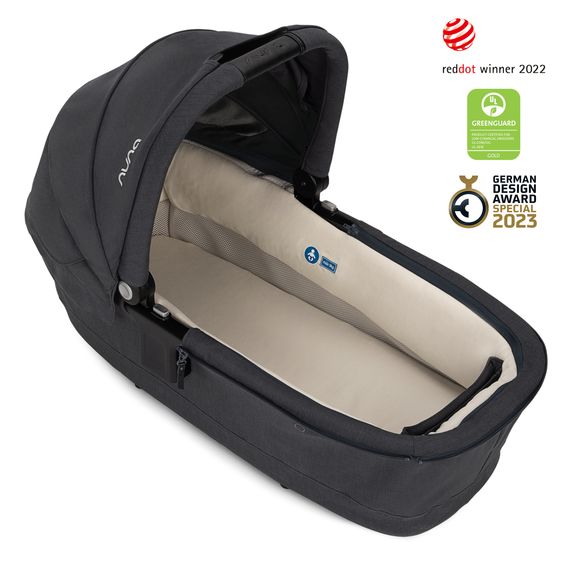 Nuna TRIV next carrycot with mesh window for Triv next baby carriage incl. mattress & raincover - Ocean