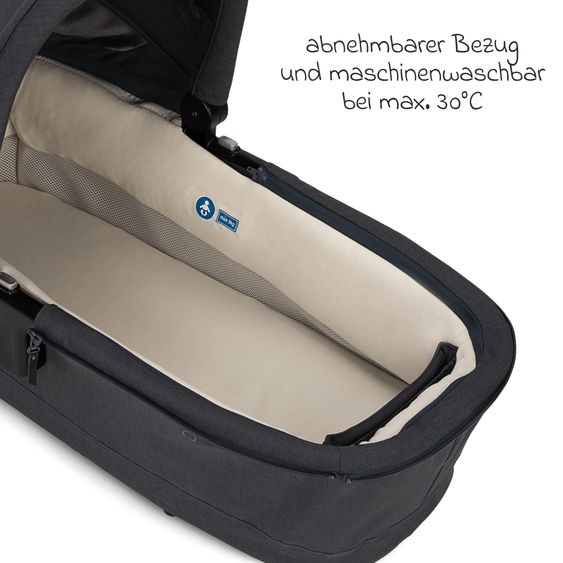 Nuna TRIV next carrycot with mesh window for Triv next baby carriage incl. mattress & raincover - Ocean