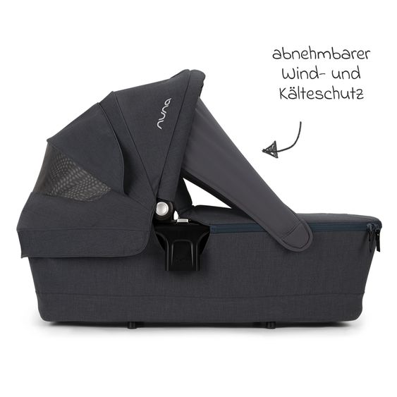 Nuna TRIV next carrycot with mesh window for Triv next baby carriage incl. mattress & raincover - Ocean