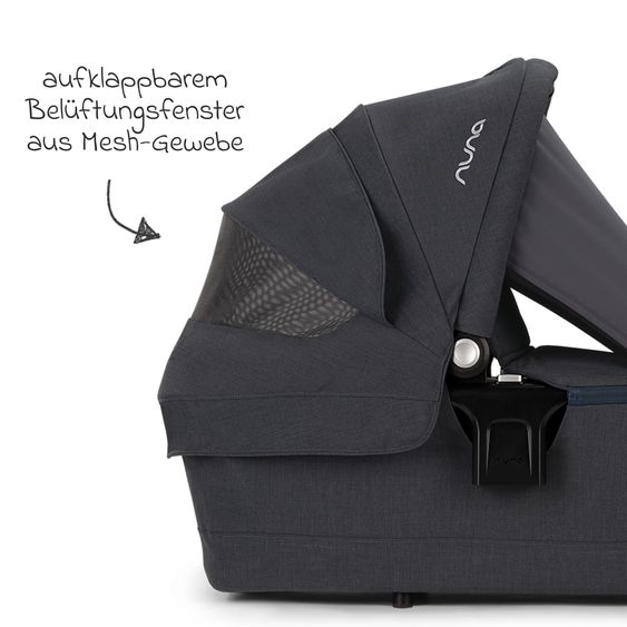 Nuna TRIV next carrycot with mesh window for Triv next baby carriage incl. mattress & raincover - Ocean