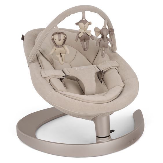 Nuna Dondolo per bambini LEAF grow dalla nascita - 60 kg incl. barra giochi con 3 personaggi giocattolo - Chateau