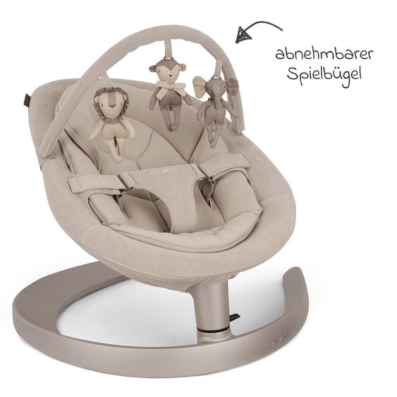 Nuna Dondolo per bambini LEAF grow dalla nascita - 60 kg incl. barra giochi con 3 personaggi giocattolo - Chateau