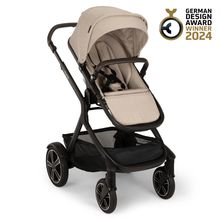 Buggy & Sportwagen DEMI next bis 22 kg mit magnetischem Gurtverschluss, umsetzbarem Allwettersitz, höhenverstellbarem Schieber, integrierter Sichtschutz inkl. Adapter & Regenschutz - Biscotti