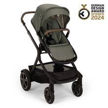 Buggy & Sportwagen DEMI next bis 22 kg mit magnetischem Gurtverschluss, umsetzbarem Allwettersitz, höhenverstellbarem Schieber, integrierter Sichtschutz inkl. Adapter & Regenschutz - Pine