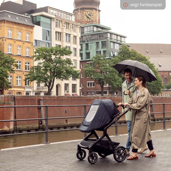 Nuna Buggy e Passeggino sportivo DEMI next bis 22 kg con Rider Board, chiusura magnetica della cintura, sedile Allwetter reversibile, maniglione regolabile in altezza, protezione visiva integrata incl. adattatore e copertura antipioggia - Castagna