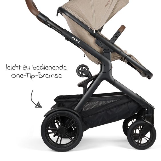 Nuna Buggy e Passeggino sportivo DEMI next bis 22 kg con Rider Board, chiusura magnetica della cintura, sedile Allwetter reversibile, maniglione regolabile in altezza, protezione visiva integrata incl. adattatore e copertura antipioggia - Cosmopolitan