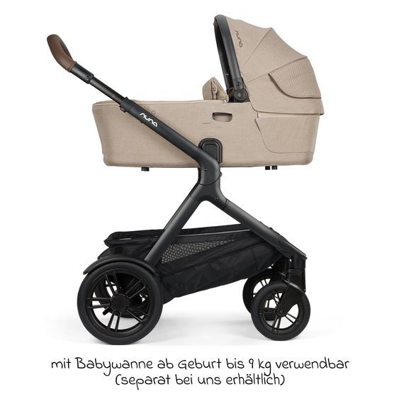 Nuna Buggy e Passeggino sportivo DEMI next bis 22 kg con Rider Board, chiusura magnetica della cintura, sedile Allwetter reversibile, maniglione regolabile in altezza, protezione visiva integrata incl. adattatore e copertura antipioggia - Cosmopolitan
