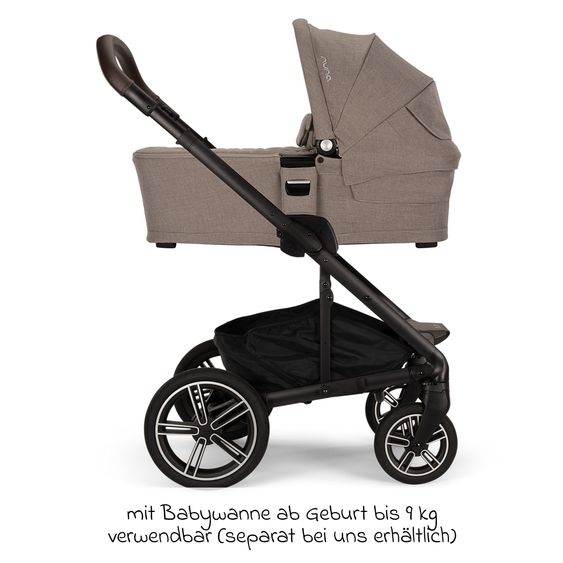 Nuna Buggy & Sportwagen MIXX next bis 22 kg mit magnetischem Gurtverschluss, umsetzbarem Allwettersitz, höhenverstellbarem Schieber, integrierter Sichtschutz inkl. Adapter, Kniedecke & Regenschutz - Cedar