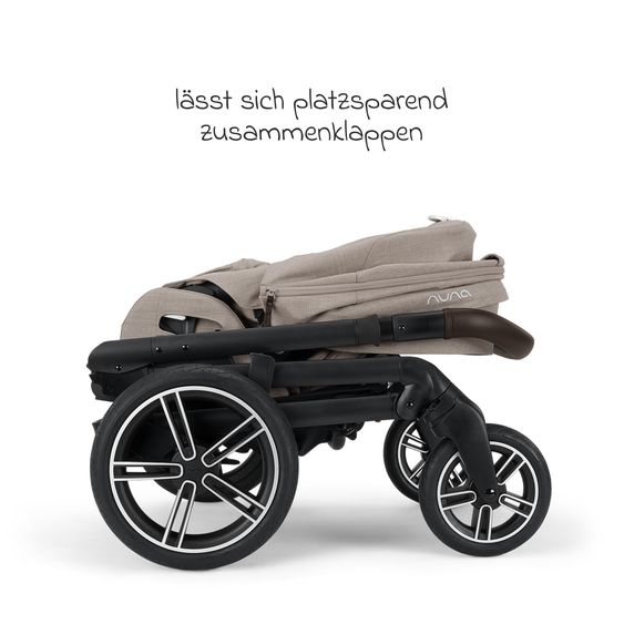 Nuna Buggy & Sportwagen MIXX next bis 22 kg mit magnetischem Gurtverschluss, umsetzbarem Allwettersitz, höhenverstellbarem Schieber, integrierter Sichtschutz inkl. Adapter, Kniedecke & Regenschutz - Chateau