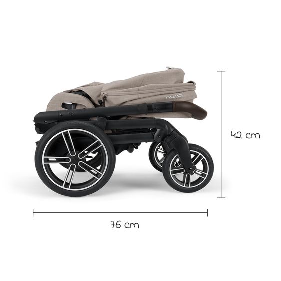 Nuna Buggy & Sportwagen MIXX next bis 22 kg mit magnetischem Gurtverschluss, umsetzbarem Allwettersitz, höhenverstellbarem Schieber, integrierter Sichtschutz inkl. Adapter, Kniedecke & Regenschutz - Chateau