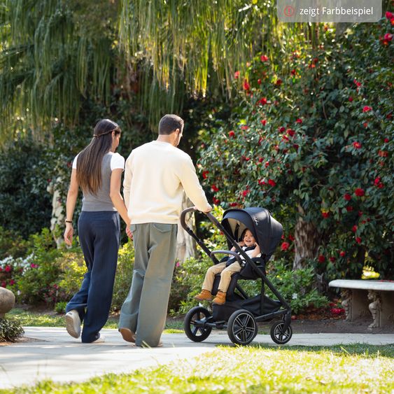 Nuna Buggy & Sportwagen MIXX next bis 22 kg mit magnetischem Gurtverschluss, umsetzbarem Allwettersitz, höhenverstellbarem Schieber, integrierter Sichtschutz inkl. Adapter, Kniedecke & Regenschutz - Chestnut