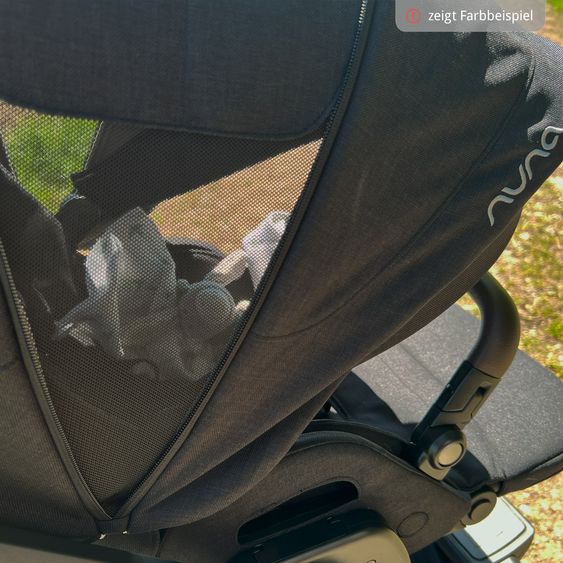 Nuna Buggy & Sportwagen MIXX next bis 22 kg mit magnetischem Gurtverschluss, umsetzbarem Allwettersitz, höhenverstellbarem Schieber, integrierter Sichtschutz inkl. Adapter, Kniedecke & Regenschutz - Pine