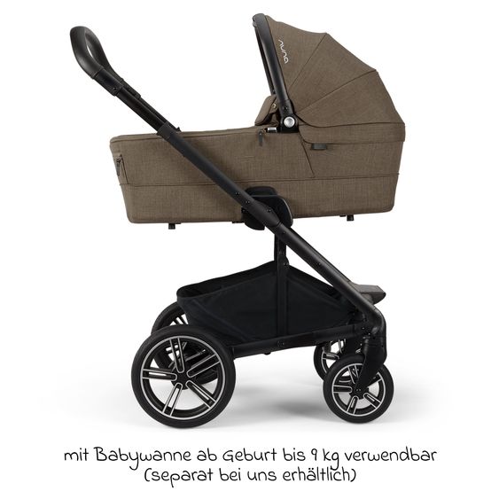 Nuna Buggy & Sports Stroller MIXX next up to 22 kg with magnetic belt buckle, reversible all-weather seat, height-adjustable push handle, integrated sunshade incl. adapter, knee blanket & rain cover - Pistachio