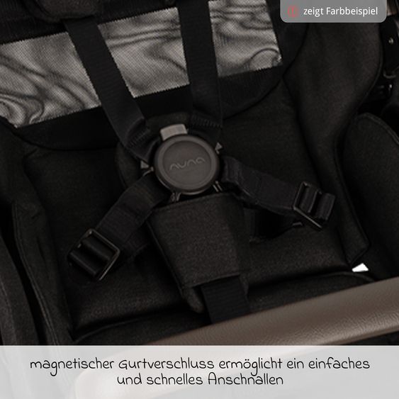 Nuna Buggy & Sportwagen MIXX next bis 22 kg mit magnetischem Gurtverschluss, umsetzbarem Allwettersitz, höhenverstellbarem Schieber, integrierter Sichtschutz inkl. Adapter, Kniedecke & Regenschutz