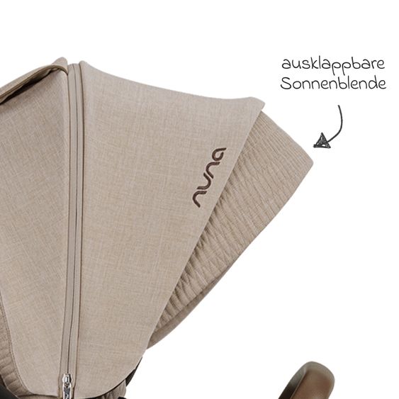 Nuna Buggy & Sportwagen MIXX next bis 22 kg mit magnetischem Gurtverschluss, umsetzbarem Allwettersitz, höhenverstellbarem Schieber, integrierter Sichtschutz inkl. Adapter, Kniedecke & Regenschutz