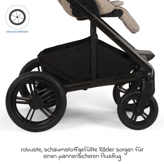 Nuna Buggy & Sportwagen MIXX next bis 22 kg mit magnetischem Gurtverschluss, umsetzbarem Allwettersitz, höhenverstellbarem Schieber, integrierter Sichtschutz inkl. Adapter, Kniedecke & Regenschutz
