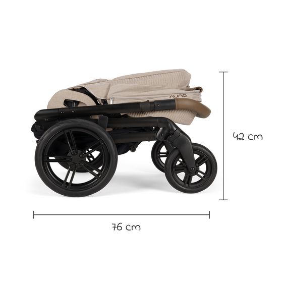 Nuna Buggy & Sportwagen MIXX next bis 22 kg mit magnetischem Gurtverschluss, umsetzbarem Allwettersitz, höhenverstellbarem Schieber, integrierter Sichtschutz inkl. Adapter, Kniedecke & Regenschutz