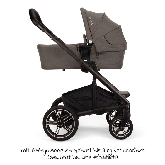 Nuna Buggy & Sportwagen MIXX next bis 22 kg mit magnetischem Gurtverschluss, umsetzbarem Allwettersitz, höhenverstellbarem Schieber, integrierter Sichtschutz inkl. Adapter, Kniedecke & Regenschutz - Thunder