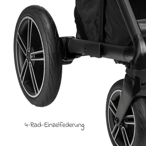 Nuna Buggy & Sportwagen MIXX next mit Liegefunktion, umsetzbarer Allwettersitz, Teleskopschieber inkl. Beindecke, Adapter & Regenschutz - Caviar