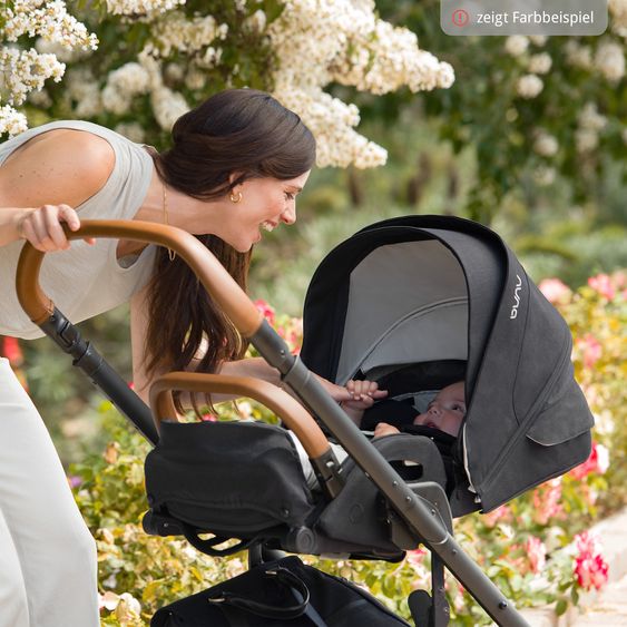 Nuna Buggy & Sportwagen MIXX next mit Liegefunktion, umsetzbarer Allwettersitz, Teleskopschieber inkl. Beindecke, Adapter & Regenschutz - Caviar