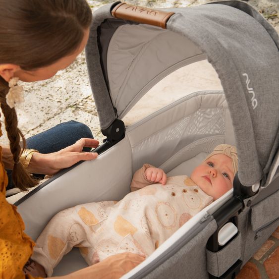 Nuna Buggy & Sportwagen MIXX next mit Liegefunktion, umsetzbarer Allwettersitz, Teleskopschieber inkl. Beindecke, Adapter & Regenschutz - Granite