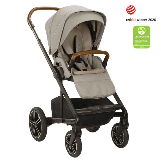 Nuna Buggy & Sportwagen MIXX next mit Liegefunktion, umsetzbarer Allwettersitz, Teleskopschieber inkl. Beindecke, Adapter & Regenschutz - Hazelwood