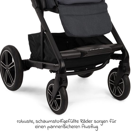 Nuna Buggy & Sportwagen MIXX next mit Liegefunktion, umsetzbarer Allwettersitz, Teleskopschieber inkl. Beindecke, Adapter & Regenschutz - Ocean