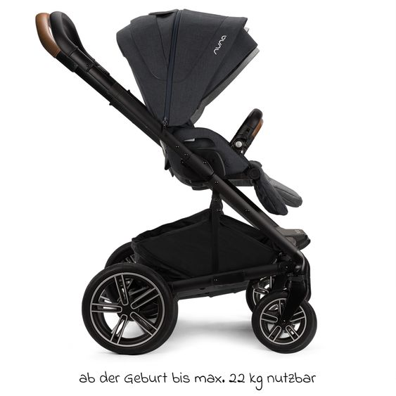 Nuna Buggy & Sportwagen MIXX next mit Liegefunktion, umsetzbarer Allwettersitz, Teleskopschieber inkl. Beindecke, Adapter & Regenschutz - Ocean