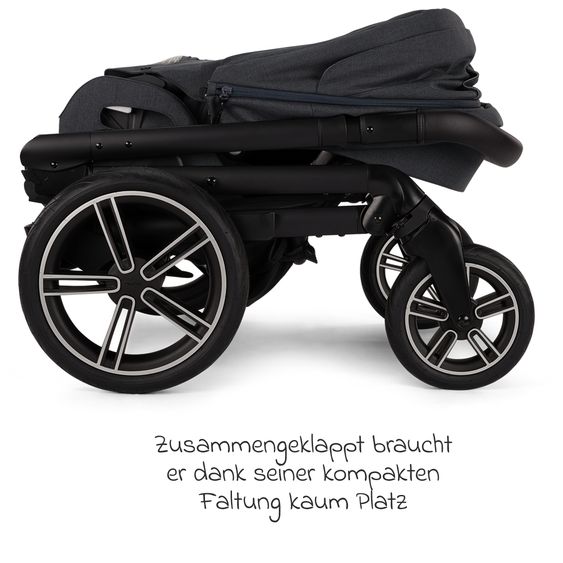 Nuna Buggy & Sportwagen MIXX next mit Liegefunktion, umsetzbarer Allwettersitz, Teleskopschieber inkl. Beindecke, Adapter & Regenschutz - Ocean