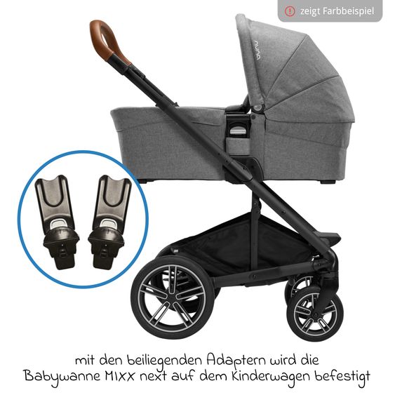 Nuna Buggy & Sportwagen MIXX next mit Liegefunktion, umsetzbarer Allwettersitz, Teleskopschieber inkl. Beindecke, Adapter & Regenschutz - Ocean