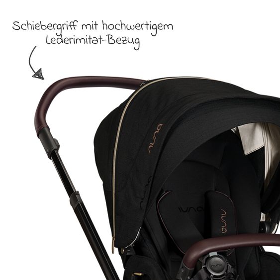 Nuna Buggy & Sportwagen MIXX next mit Liegefunktion, umsetzbarer Allwettersitz, Teleskopschieber inkl. Beindecke, Adapter & Regenschutz - Riveted