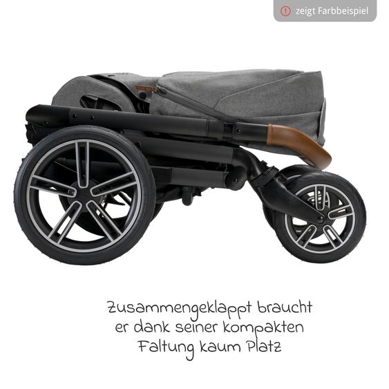 Nuna Buggy & Sportwagen MIXX next mit Liegefunktion, umsetzbarer Allwettersitz, Teleskopschieber inkl. Beindecke, Adapter & Regenschutz - Riveted