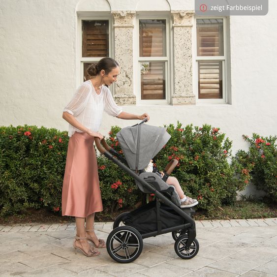 Nuna Buggy & Sportwagen MIXX next mit Liegefunktion, umsetzbarer Allwettersitz, Teleskopschieber inkl. Beindecke, Adapter & Regenschutz - Riveted