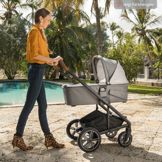 Nuna Buggy & Sportwagen MIXX next mit Liegefunktion, umsetzbarer Allwettersitz, Teleskopschieber inkl. Beindecke, Adapter & Regenschutz - Riveted