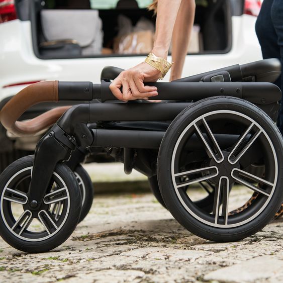 Nuna Buggy & Sportwagen MIXX next mit Liegefunktion, umsetzbarer Allwettersitz, Teleskopschieber inkl. Beindecke, Adapter & Regenschutz - Riveted