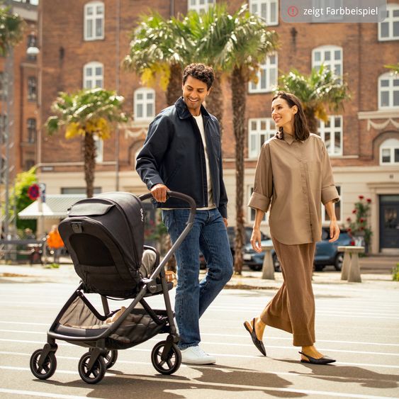 Nuna Passeggino Swiv fino a 22 kg con cintura magnetica, sedile sportivo convertibile, maniglione regolabile in altezza, adattatore incluso, borsa per il trasporto, portabicchieri e parapioggia - Biscotti