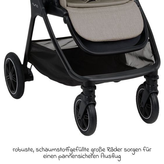 Nuna Buggy & Sportwagen TRIV next mit Liegefunktion, umsetzbarer Allwettersitz, Teleskopschieber nur 8,9 kg, inkl. Adapter & Regenschutz - Hazelwood