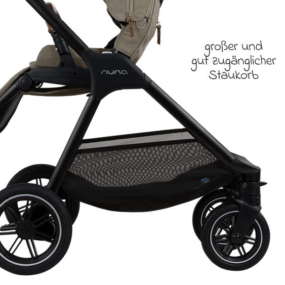 Nuna Buggy & Sportwagen TRIV next mit Liegefunktion, umsetzbarer Allwettersitz, Teleskopschieber nur 8,9 kg, inkl. Adapter & Regenschutz - Hazelwood