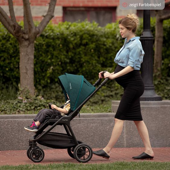 Nuna Buggy & Sportwagen TRIV next mit Liegefunktion, umsetzbarer Allwettersitz, Teleskopschieber nur 8,9 kg, inkl. Adapter & Regenschutz - Hazelwood