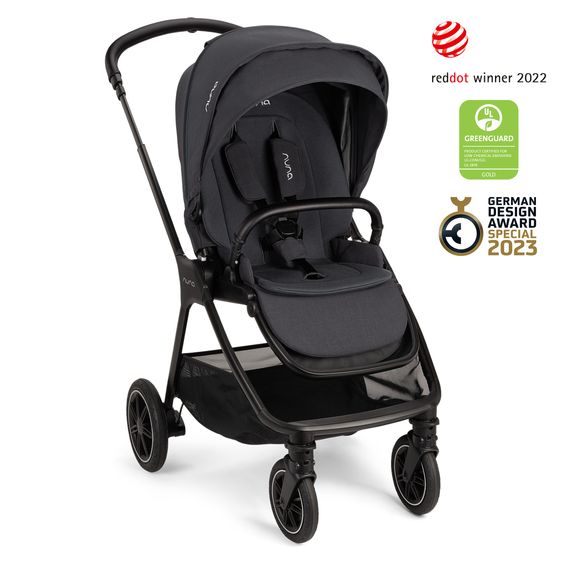 Nuna Buggy & Sportwagen TRIV next mit Liegefunktion, umsetzbarer Allwettersitz, Teleskopschieber nur 8,9 kg, inkl. Adapter & Regenschutz - Ocean