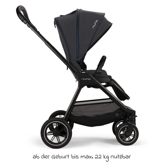 Nuna Buggy & Sportwagen TRIV next mit Liegefunktion, umsetzbarer Allwettersitz, Teleskopschieber nur 8,9 kg, inkl. Adapter & Regenschutz - Ocean