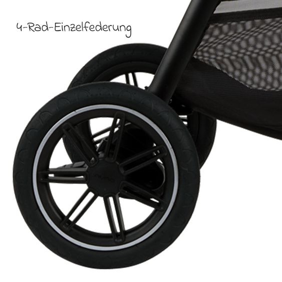 Nuna Buggy & Sportwagen TRIV next mit Liegefunktion, umsetzbarer Allwettersitz, Teleskopschieber nur 8,9 kg, inkl. Adapter & Regenschutz - Ocean